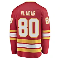 Men's Fanatics Daniel Vladar Red Calgary Flames Home Breakaway Player - Jersey
