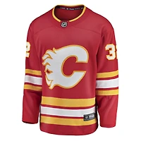 Men's Fanatics Dustin Wolf Red Calgary Flames Home Breakaway Jersey