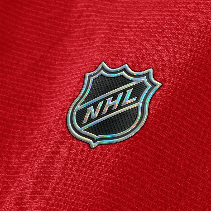Men's Fanatics Heather Red Calgary Flames Authentic Pro Rink Raglan Pullover Hoodie