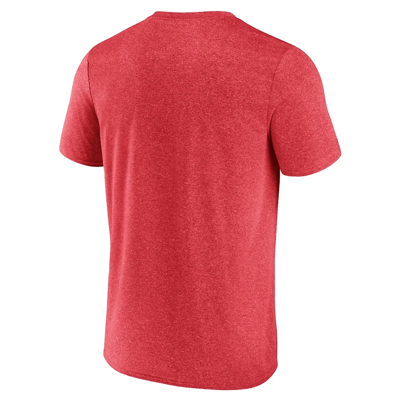 Men's Fanatics Heather Red Calgary Flames Property Of T-Shirt
