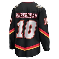 Men's Fanatics Jonathan Huberdeau Black Calgary Flames Alternate Breakaway Jersey
