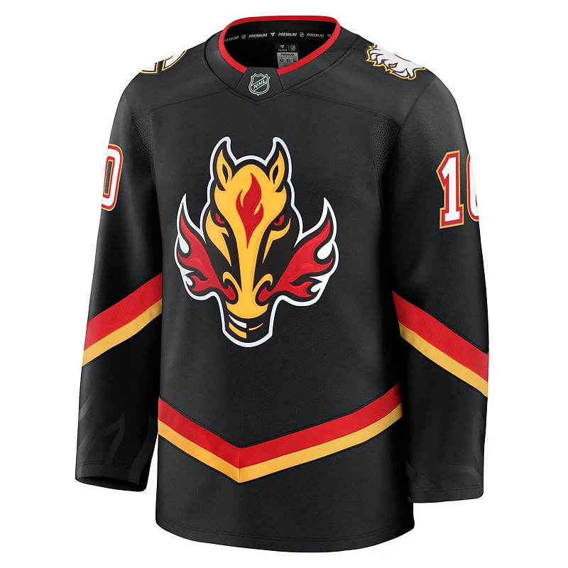Men's Fanatics Jonathan Huberdeau Black Calgary Flames Alternate Premium Player Jersey