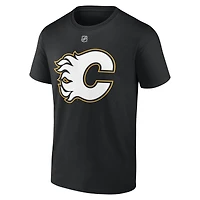 Men's Fanatics Jonathan Huberdeau Black Calgary Flames Special Edition 2.0 - Name & Number T-Shirt