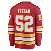 Men's Fanatics MacKenzie Weegar Red Calgary Flames Home Breakaway Player - Jersey