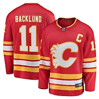 Maillot domicile rouge Breakaway de Mikael Backlund (Fanatics) pour homme