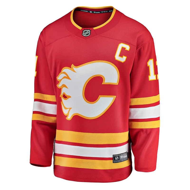 Men's Fanatics Mikael Backlund Red Calgary Flames Home Breakaway - Player Jersey