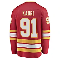 Fanatics pour hommes Nazem Kadri, joueur échappé à domicile des Flames de Calgary, rouge - Maillot