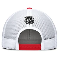 Casquette ajustable authentique Pro Rink des Flames de Calgary pour hommes Fanatics rouge/blanc