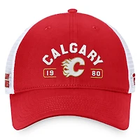 Casquette réglable Fanatics rouge/blanc des Flames de Calgary pour hommes