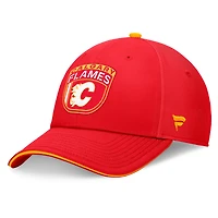 Casquette flexible de repêchage la LNH 2024 des Flames Calgary Fanatics pour hommes, rouge