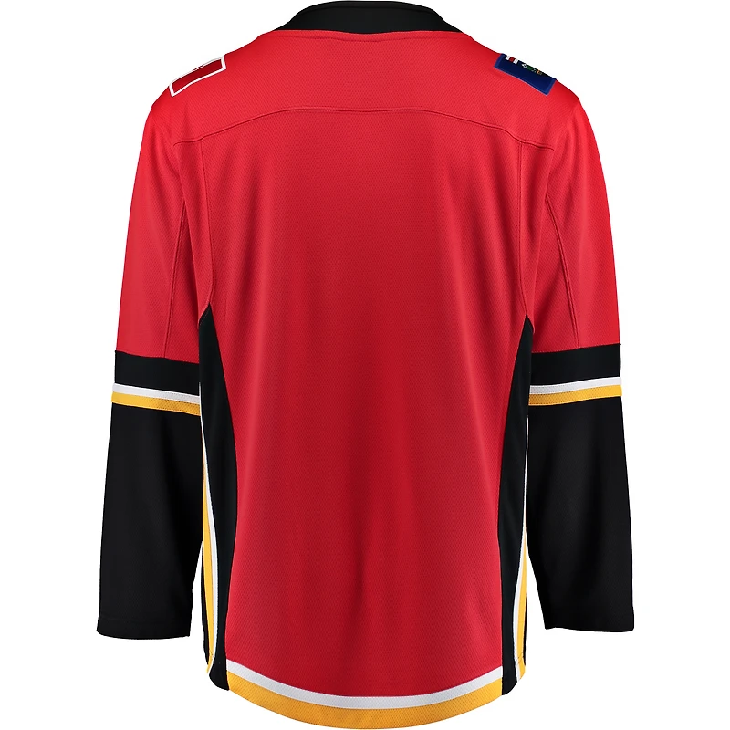 Men's Fanatics Red Calgary Flames Alternate Breakaway - Blank Jersey