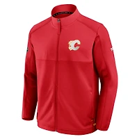 Men's Fanatics Red Calgary Flames Authentic Pro Rink Full-Zip Jacket