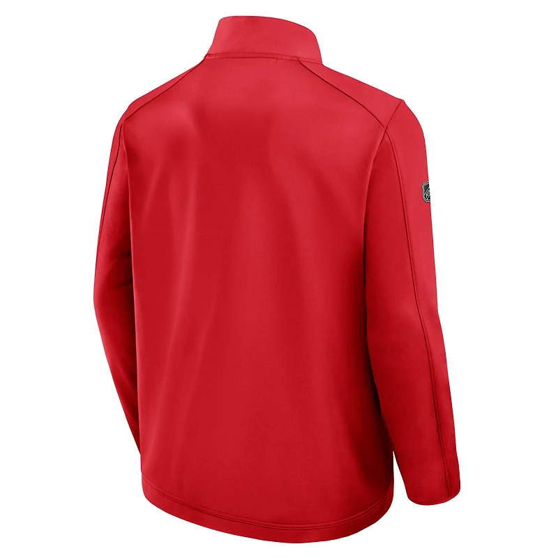 Men's Fanatics Red Calgary Flames Authentic Pro Rink Full-Zip Jacket