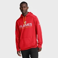 Men's Fanatics Red Calgary Flames Authentic Pro Rink Hoodie