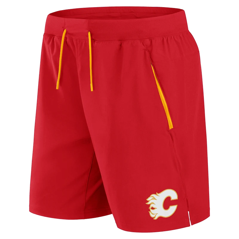 Men's Fanatics Red Calgary Flames Authentic Pro Rink Performance Shorts