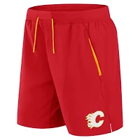 Men's Fanatics Red Calgary Flames Authentic Pro Rink Performance Shorts