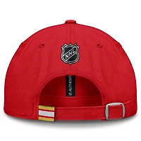 Casquette ajustable authentique Pro Rink Prime des Flames de Calgary pour hommes Fanatics Red