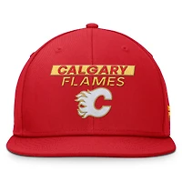 Men's Fanatics Red Calgary Flames Authentic Pro Rink Prime Snapback Hat