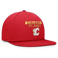 Men's Fanatics Red Calgary Flames Authentic Pro Rink Prime Snapback Hat