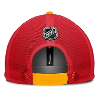 Casquette Snapback authentique Pro Rink des Flames de Calgary pour hommes Fanatics Red