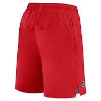 Fanatics pour hommes, rouge, Flames de Calgary Authentic Pro Tech - Short