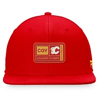 Men's Fanatics Red Calgary Flames Authentic Pro Training Camp Snapback Hat