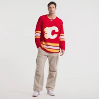 Maillot rouge à domicile Fanatics pour homme des Flames de Calgary qualité supérieure
