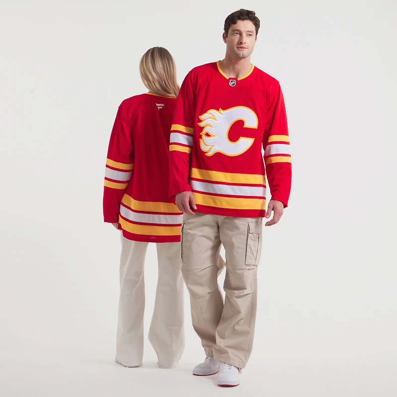 Men's Fanatics Red Calgary Flames Home Premium Jersey
