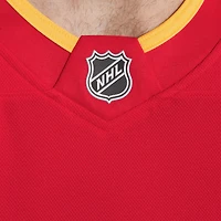 Maillot rouge à domicile Fanatics pour homme des Flames de Calgary qualité supérieure