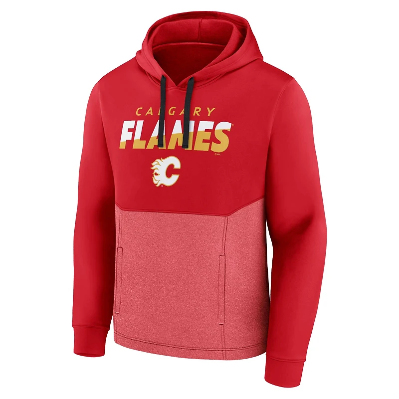 Fanatics Red Calgary Flames Slash Attack pour hommes - Chandail à capuchon