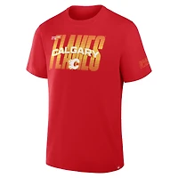 Men's Fanatics Red Calgary Flames Team Vision Legacy T-Shirt