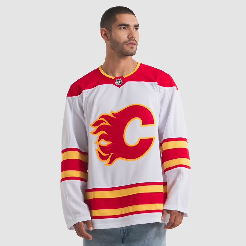 Men's Fanatics White Calgary Flames Away Premium Jersey