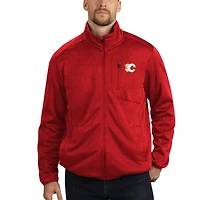 Blouson transitionnel à glissière pleine longueur pour hommes G-III Sports by Carl Banks Red Calgary Flames Closer