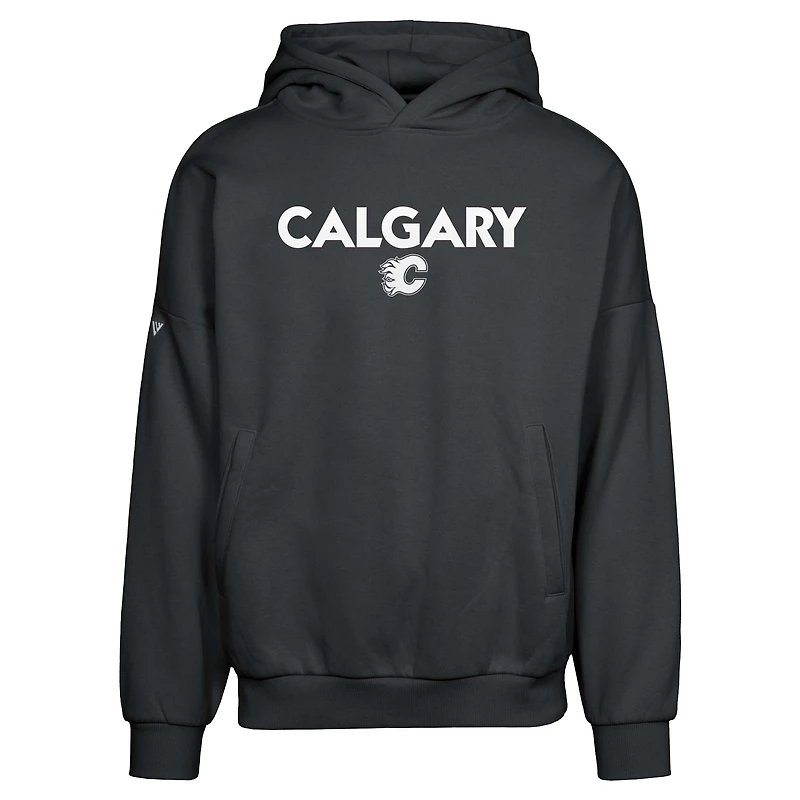 Sweat à capuche noir Calgary Flames Contact City Capsule pour homme de Levelwear