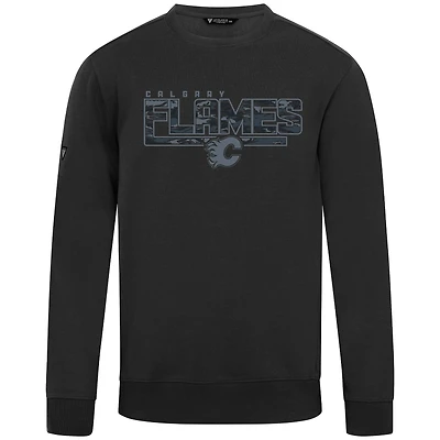 Men's Levelwear  Black Calgary Flames Delta Zane Sweatshirt