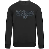Men's Levelwear  Black Calgary Flames Delta Zane Sweatshirt
