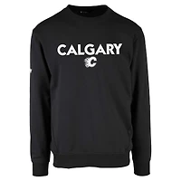 Men's Levelwear  Black Calgary Flames Zane City Capsule Pullover Sweatshirt