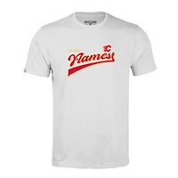 Men's Levelwear White Calgary Flames Richmond Retro Team 2.0 T-Shirt