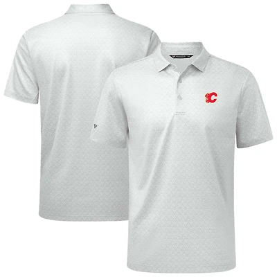 Men's Levelwear White Calgary Flames System Insignia Core Polo