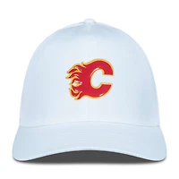 Casquette Zeta Insignia Core Flex blanche pour homme des Flames de Calgary Levelwear