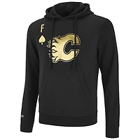 Chandail à capuchon noir Mitchell & Ness des Flames de Calgary pour hommes