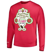Chandail pour homme Mitchell & Ness Pink Calgary Flames Watermelon Sugar High Pullover