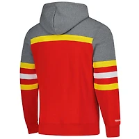 Sweat à capuche rouge Mitchell & Ness pour homme, entraîneur des Flames de Calgary