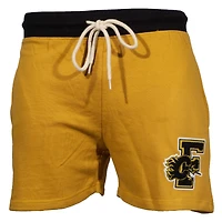 Men's Mitchell & Ness Yellow Calgary Flames Eye Of The Tiger Shorts