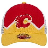 Men's New Era  Red/Yellow Calgary Flames Sock 9FORTY M-Crown A-Frame Adjustable Hat