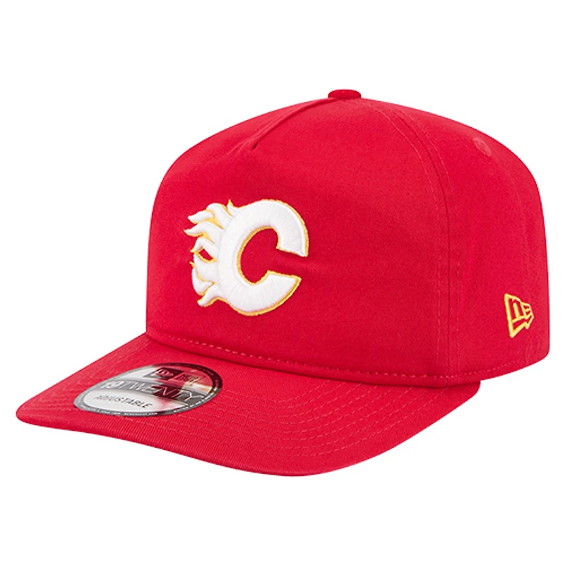 Casquette ajustable New Era rouge Calgary Flames 19TWENTY pour homme