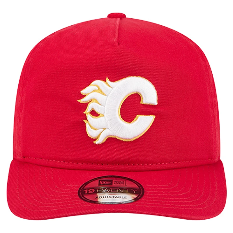 Casquette ajustable New Era rouge Calgary Flames 19TWENTY pour homme