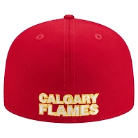 Casquette ajustée 59FIFTY rouge des Flames de Calgary New Era pour homme