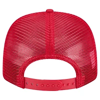 Casquette camionneur extensible à bouton-pression 9SEVENTY rouge des Flames de Calgary de New Era pour homme