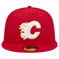 Casquette ajustée Core 59FIFTY des Flames de Calgary New Era pour homme